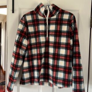 J.Crew factory Sherpa zip pull over